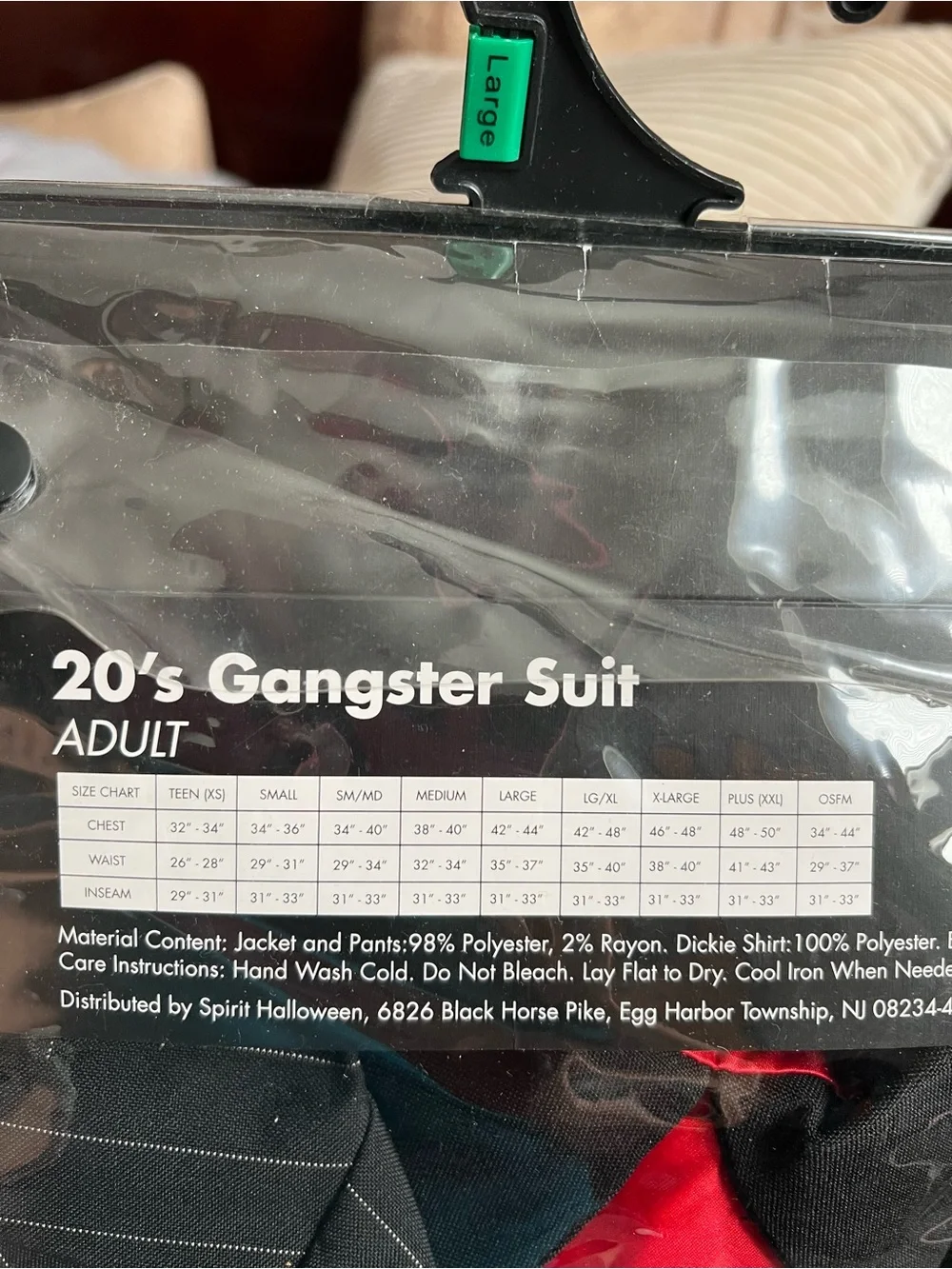 Adult suit gangster custome
